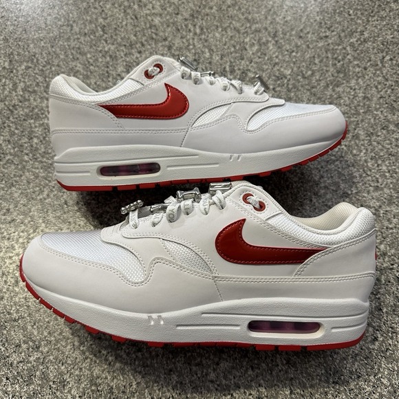 Nike Other - Nike Air Max 1 PRM Valentine's Day Mens Size 10.5 HV2303-100 White Red Sneakers